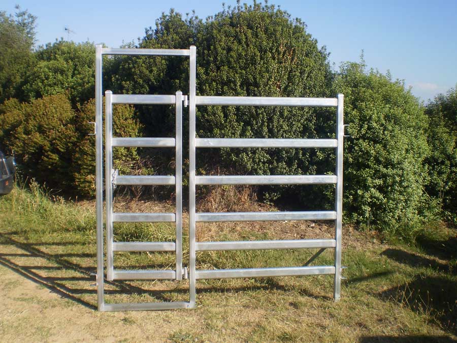 cattle manway gate in panel