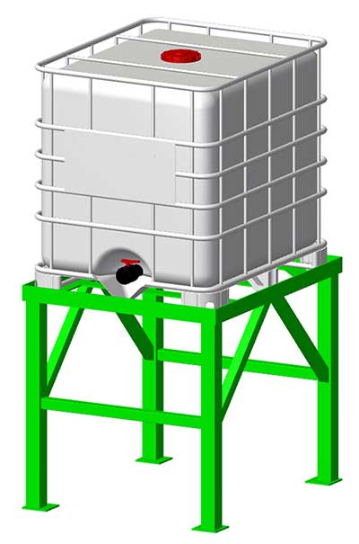 free ibc water pod stand plans