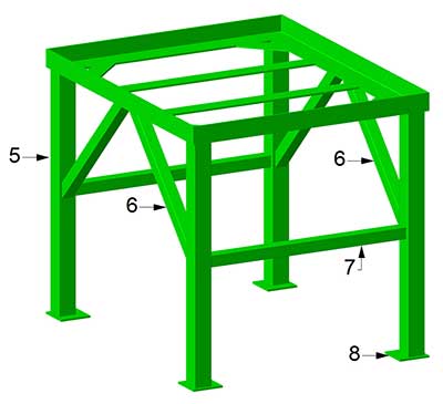 ibc stand legs installed free plans