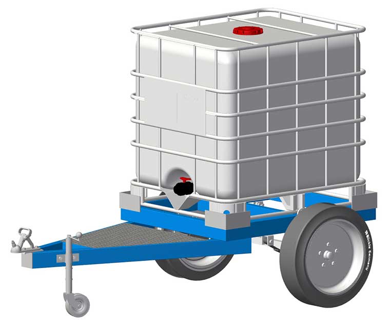 free ibc water pod trailer plans
