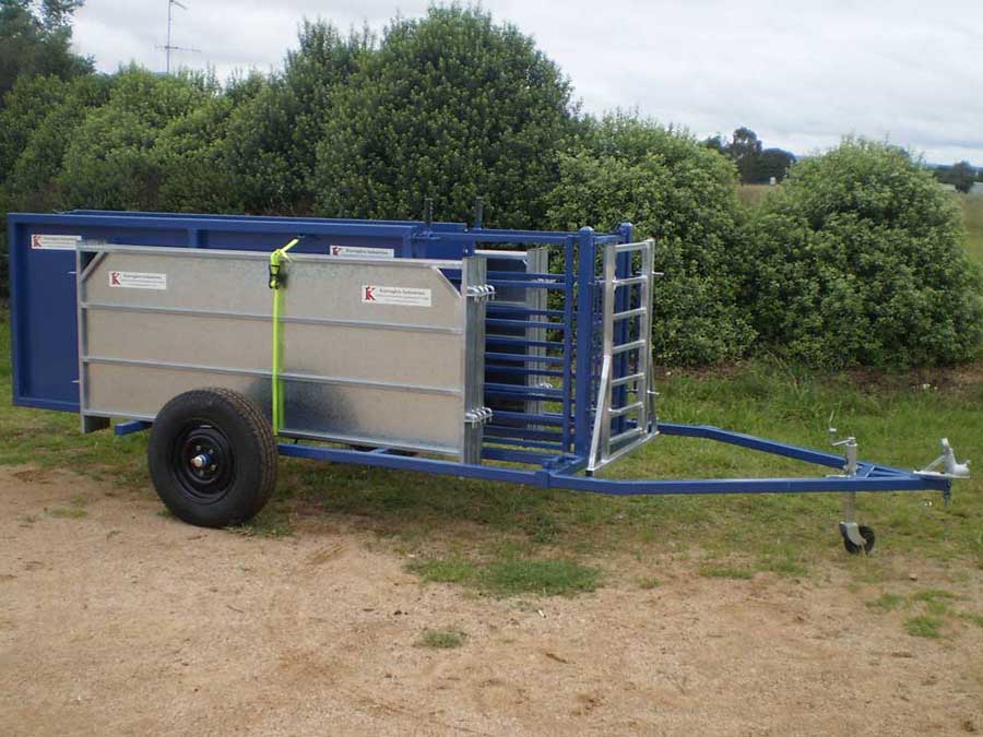 portable sheep yard trailer