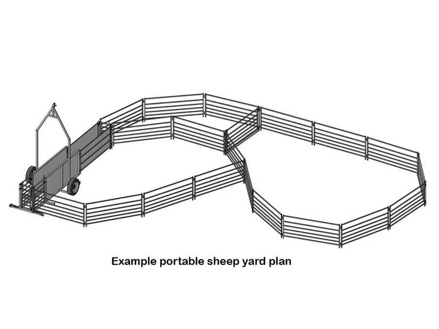 portable sheepyard plan 3d
